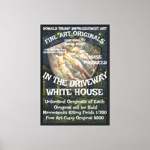 Trump Hospitalized Fecal Leakage Floors Carpets WH Canvas Print