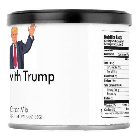 Trump Hot Chocolate Drink Mix (Right)