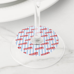 Trump HUGE Celebration Dinner Reception Party Wine Glass Tag