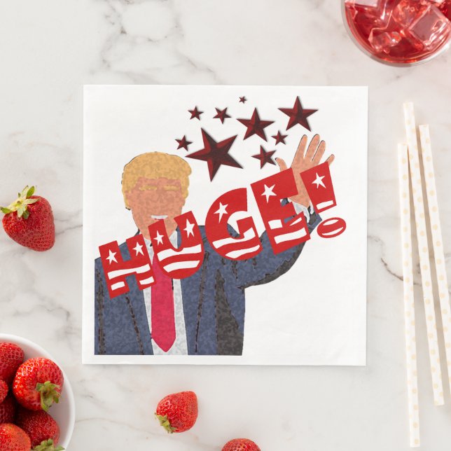 Trump HUGE Celebration Milestone Party Paper Dinner Napkins (Insitu)