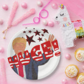 Trump HUGE Celebration Milestone Party Paper Plates (Party)