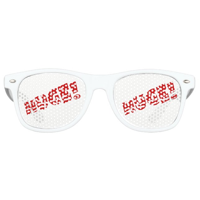 Trump HUGE Party Birthday Celebration Party Retro Sunglasses (Front)