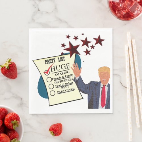 Trump HUGE Party Celebration Cocktail Party Paper Napkins