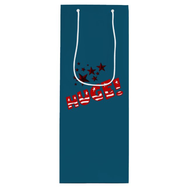 Trump HUGE Party Celebration Wine Bag (Front)