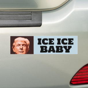 TRUMP ICE ICE BABYBUMPER STICKER
