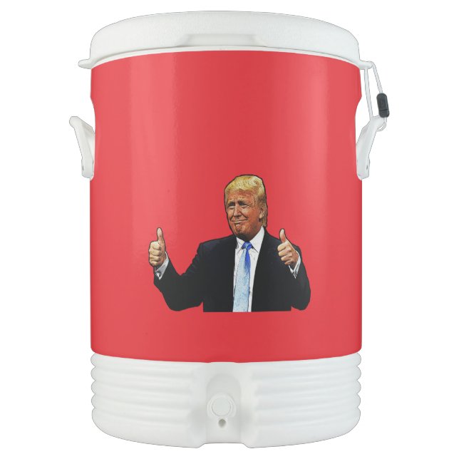 TRUMP Igloo TEN Gallon Beverage Cooler (Front)