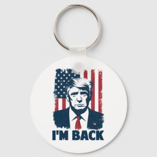 Trump I'm Ck President 47th Usa Flag 2024 Support  Keychain