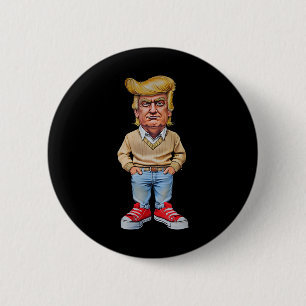 Trump I'm Just A Chill Guys Funny 2024 Chill Guy M Button