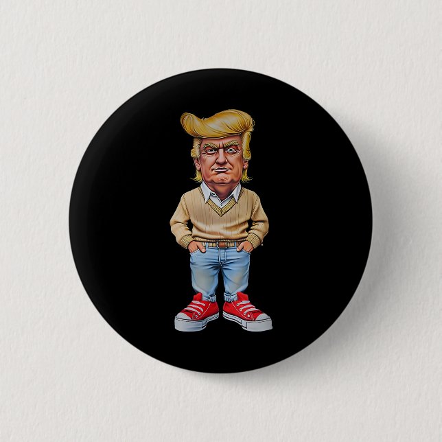Trump I'm Just A Chill Guys Funny 2024 Chill Guy M Button (Front)