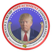 Trump Impeachment Commemorative Plate (Front)