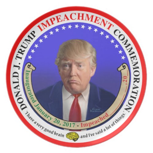 Trump Impeachment Commemorative Plate