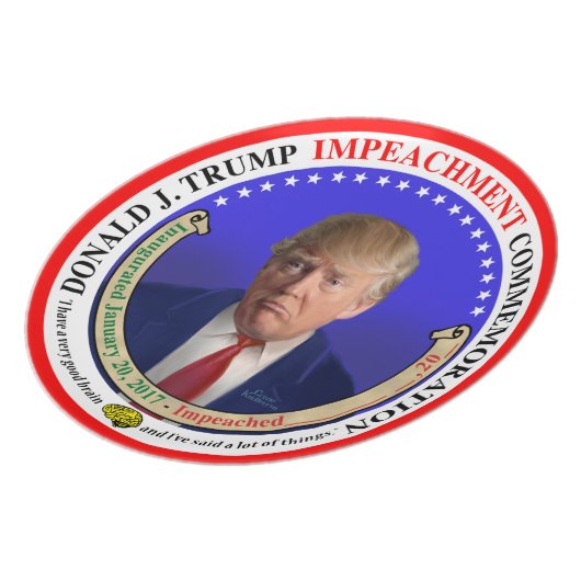 Trump Impeachment Commemorative Plate (Left Side)