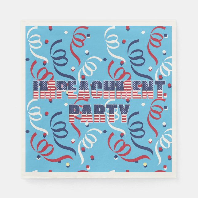 Trump Impeachment Party Napkins (Front)