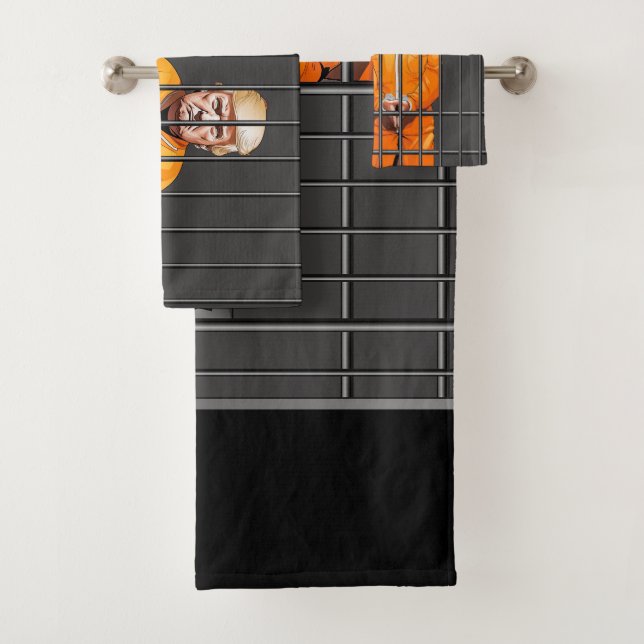 Trump in Bathroom Towel Set  (Insitu)