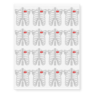 Trump In Heart Skeletons Halloween Temporary Tattoos