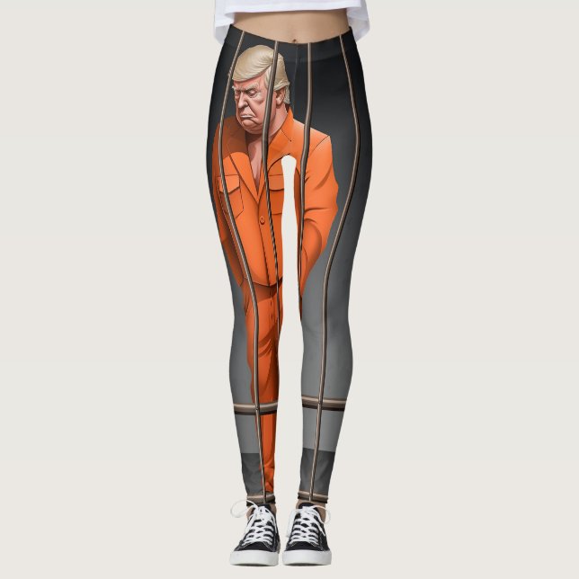 Trump in Jail All-Over-Print Leggings  (Front)