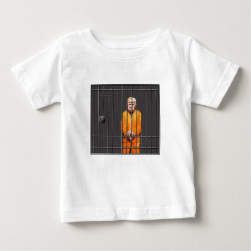 Trump in Jail Baby Fine Jersey  Baby T_Shirt
