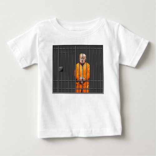 Trump in Jail Baby Fine Jersey T_Shirt 