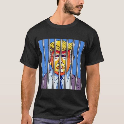 Trump in Jail  Basic Dark T_Shirt 