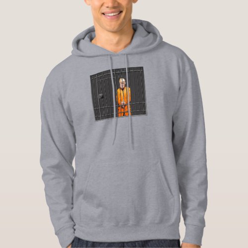 Trump in Jail Basic Hooded Sweatshirt 