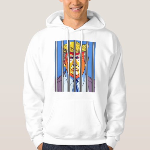 Trump in Jail Basic Hooded Sweatshirt 