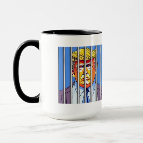 Trump in Jail  Combo Mug 15 oz  Mug