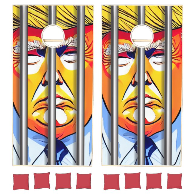 Trump in Jail Cornhole Set (Set)