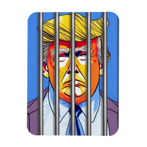 Trump in Jail Flexible Photo Magnet
