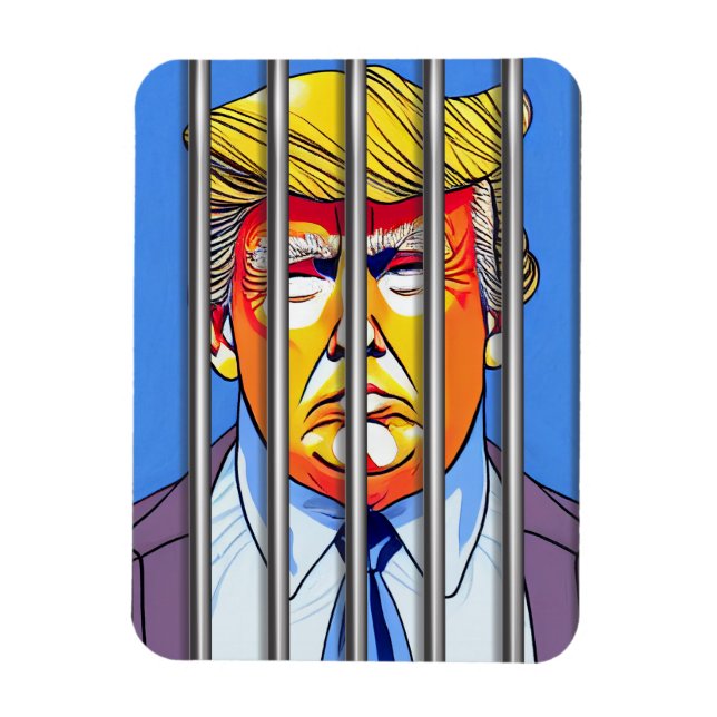 Trump in Jail Flexible Photo Magnet (Vertical)