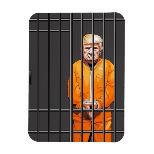 Trump in Jail Flexible Photo Magnet