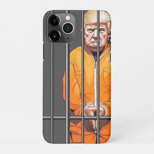 Trump in Jail iPhone 11 Pro Slim Fit Case Glossy  iPhone 11Pro Case