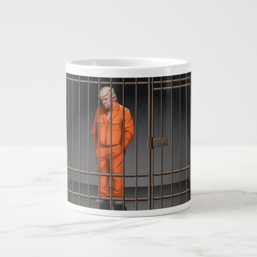 Trump in Jail Jumbo Mug 