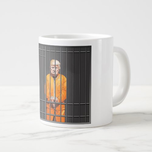 Trump in Jail Jumbo Mug 