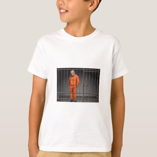 Trump in Jail Kids Basic  T_Shirt
