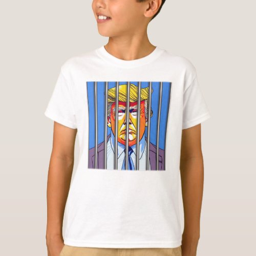 Trump in Jail  Kids Basic T_Shirt 