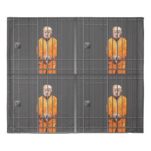 Trump in Jail King Size Duvet Cover