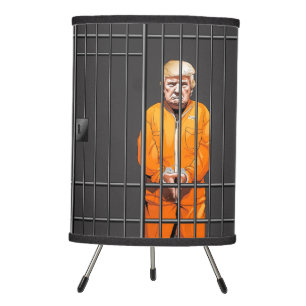 Trump in Jail Lamp, Tripod Lamp