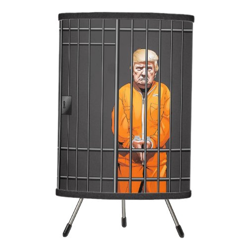 Trump in Jail Lamp Tripod Lamp 