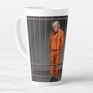 Trump in Jail Latte Mug
