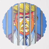 Trump in Jail Medium Air-Filled Balloon Round Cus