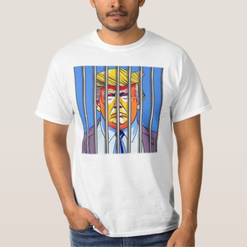 Trump in Jail  Mens Value T_Shirt 