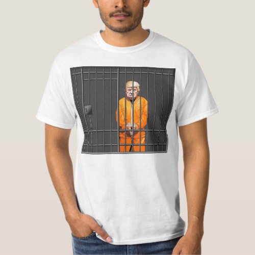 Trump in Jail Mens Value T_Shirt 