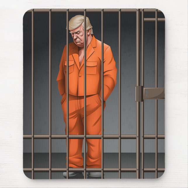Trump in Jail Mouse Pad  (Front)