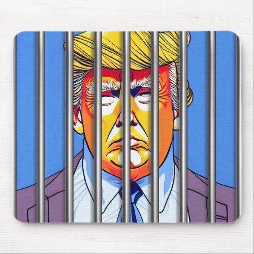 Trump in Jail  Mousepad 