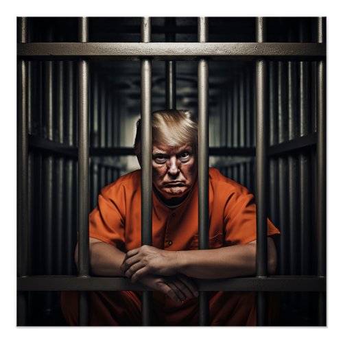 Trump in Jail Poster