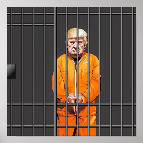 Trump in Jail Print Value Poster Paper Matte 12