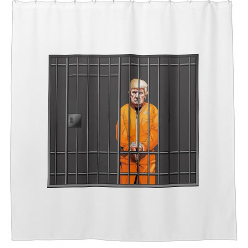 Trump in Jail Shower Curtain 