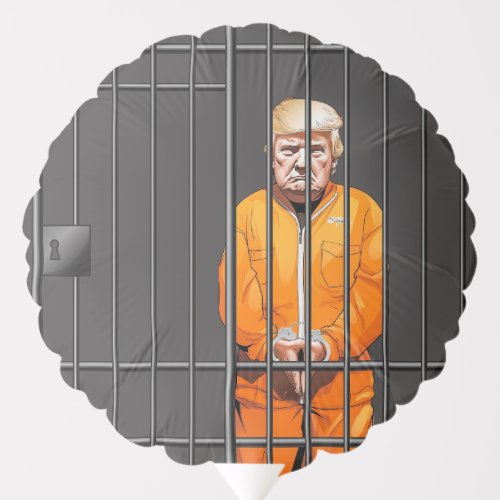 Trump in Jail Standard 2 Inch Circle Magnet Medi Balloon