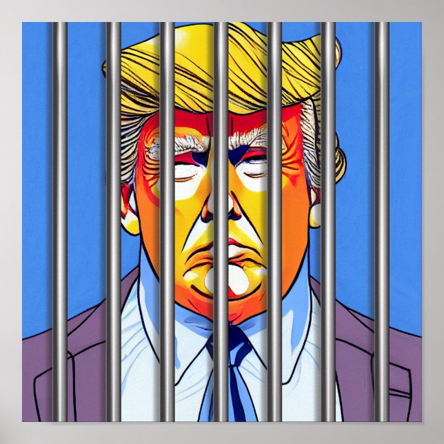 Trump in Jail Value Poster Paper (Matte) 12" (Front)