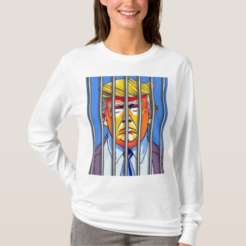 Trump in Jail Womens Basic Long Sleeve T_Shirt 